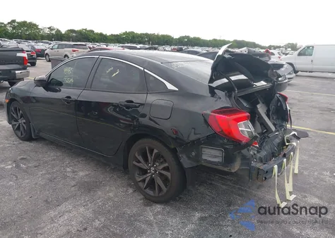 2019 Honda Civic Sport from USA, damaged, VIN 2HGFC2F82KH545479